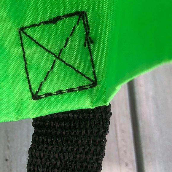 Beetle Bucket Bag - Neon Lime Green Heavy Duty One Handle  Bag - Picture 10 of 14